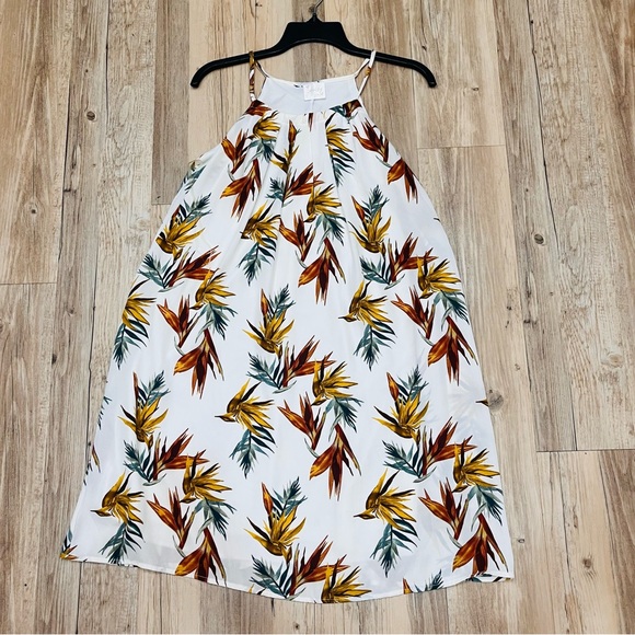 SIREN LILY Women's Lined Print Sundress Palm dress size small - Picture 4 of 5